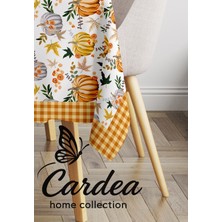 Cardea Home Collection Balkabağı Temalı Özel Üretim Dijital Baskı Masa Örtüsü