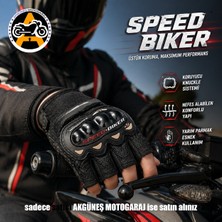 Akgüneş Motogaraj Motor ve Bisiklet Kısa Parmak Eldiveni - Renk: Siyah Beden: L