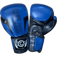 Cyclone Clash Orijinal Deri Boks ve Kick Boks Eldiveni Mavi