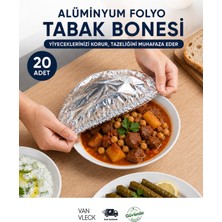 Van Vleck Alüminyum Folyo Gıda Bonesi – Streç Geçmeli Tencere, Tabak ve Kase Koruyucu Kapak Seti