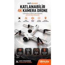Dimute Shop Katlanabilir 4K Kamera Drone | Wifi Fpv, 360° Takla, Işık Sensörü INT-AE22