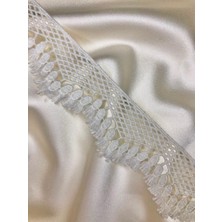 Ezel-In Tekstil Aksesuarları, Dekoratif Püsküllü Güpür Dantel, 1 Metre, KOD-ET26