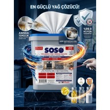 Soso 1X250 Yaprak - Özel Formüllü Kova Yağ Çözücü Yüzey Temizleme Mendili