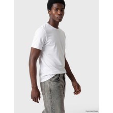 LC Waikiki Xsıde Siyah Slim Fit Esnek Basic Erkek Tişört 3'lü