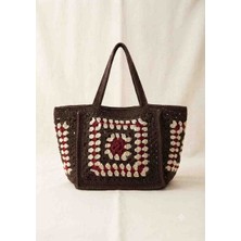 Linas Collection El Örgüsü Motifli Modern Omuz Çantası