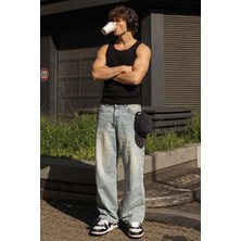Gothamvibes Erkek Boxy Siyah Atlet