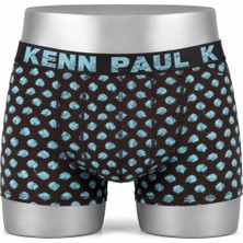 Kenn Paul Erkek Desenli 3'lü Cotton Baxer