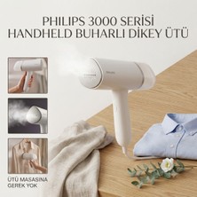 Philips 3000 Serisi El Tipi Dikey Ütü, 1000W, 30 Saniyede Hazır, Kompakt ve Katlanabilir, Yanık Riski Yok, Beyaz, STH3020/10