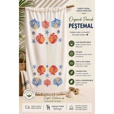Nessam Home %100 Pamuk Taş Baskı Plaj Peştemali 100X180 cm Hızlı Kuruyan