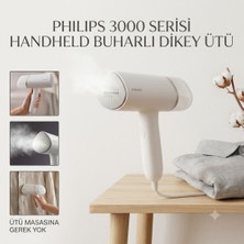 Philips 3000 Serisi El Tipi Dikey Ütü, 1000W, 30 Saniyede Hazır, Kompakt ve Katlanabilir, Yanık Riski Yok, Beyaz, STH3020/10