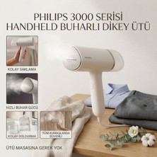 Philips 3000 Serisi El Tipi Dikey Ütü, 1000W, 30 Saniyede Hazır, Kompakt ve Katlanabilir, Yanık Riski Yok, Beyaz, STH3020/10