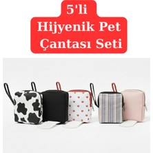 NS Reliable 5'li Set Kadın Çanta Içi Hijyenik Ped Saklama Koruma Çantası Düzenleyici Organizer 10X14X3 cm