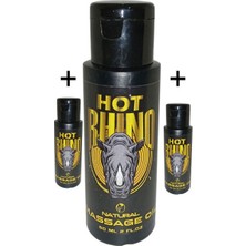 No7trend Hotrhino Kadın ve Erkekler Için Eroticmassage Oil / 3 Adet Erotikmasaj Yağı 60 ml