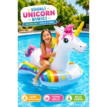 Yıldırım Oyuncak Sihirli Unicorn Tutma Kollu Şişme Binici 163×86 cm – Tutmaçlı Havuz ve Deniz Kullanımına Uygun Büyük Boy Binici