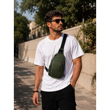 Bagacar Küçük Boy USB Girişli Çok Gözlü Su Geçirmez Günlük Kullanım Çapraz Omuz Çantası