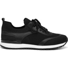 Tergan Siyah Tekstil Erkek Sneaker - E26I1AY57640-O8X