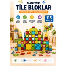 Toyaş 115 Parça Manyetik Blok Seti | Manyetik Yapı Oyuncağı | Stem Eğitici Oyuncak | 3 Yaş ve Üzeri
