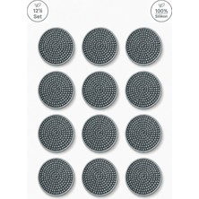 Siliconly 12 Adet Silikon Bardak Altlığı, Bardak Altlığı , %100 Silikon Bardak Altlığı Gri