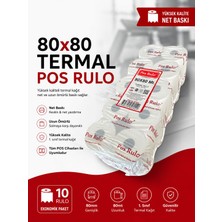 Toscana 80X80 Termal Rulo 1 Paket 10 Adet Tse Belgeli Yazarkasa Pos Rulosu
