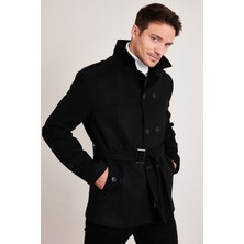 Buratti Slim Fit Cepli Pamuklu Kaşe KABAN Erkek KABAN 5841015