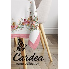 Cardea Home Collection Çiçekli Desen Özel Üretim Dijital Baskı Masa Örtüsü