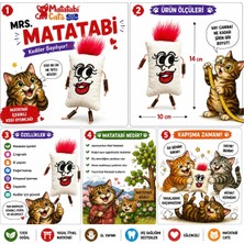 Matatabi Cats Mrs. Matatabi Doğal, Sesli, Kumaş Kedi Oyuncağı 12 cm (Kedi Nanesi/otu Içermez)