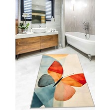 Ardizayn Kelebek 80 x 120 cm. Kaymaz Pamuk Taban Banyo Halısı, Paspası
