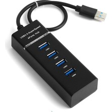 Voltaj Yüksek Hızlı USB HUB - Çoklayıcı 4 Adet USB3.0 Giriş (Port)
