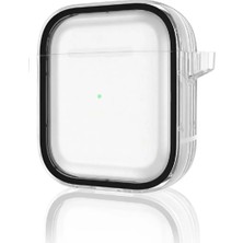 Bezos Airpods 4 (4.nesil) Shiny Şeffaf Kılıf - Siyah