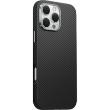 Keephone Apple iPhone 16 Pro Max Kevlar Kılıf Hafif Slim Caiser Magsafe Kapak - Siyah