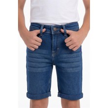 Pina Kids Erkek Çocuk  Likralı Kot Şort PNT6011