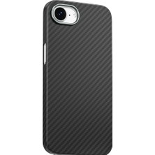 Keephone Apple iPhone 16E/17E Kevlar Kılıf Diago Magsafe 0,5 Süper Ince Aramid Karbon Fiber