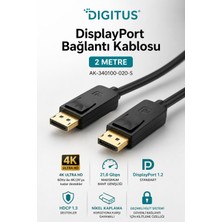 Digitus Displayport Bağlantı Kablosu,yüksek Performanslı 2 Metre