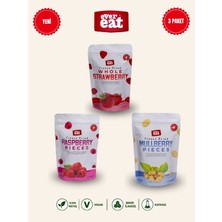 Evereat Çilek-Frambuaz-Dut Freeze Dry Meyve Cipsi 3'lü Paket Gurme Atıştırmalık