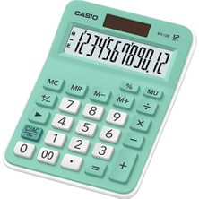 Kitabevimden Casio Hesap Makinesi Masaüstü 12 Hane Açık Yeşil MX-12B-GN
