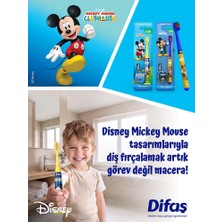Difaş Mickey Mouse Yumuşak Kıllı Diş Fırçası 4-7 Yaş 2 Adet