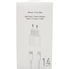 Rio Battery Type-C 20W hızlı şarj adaptörü ve iPhone 14 Pro Max uyumlu Type-C kablo seti