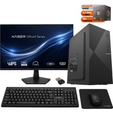 Xaser OFFICEX170 Ryzen 5 8400F 16GB Ddr5 Ram 512GB M.2 SSD GT610 Ekran Kartı 27" Monitör Ofis Bilgisayarı