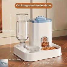 Evcil Kedi Köpek Mama ve Su Kabı Ayrı Hazneli Ikisi Bir Arada