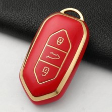Alazpay Togg Uyumlu Gold Kenar TPU Anahtar Kılıfı - T10x T10F (1 Adet)