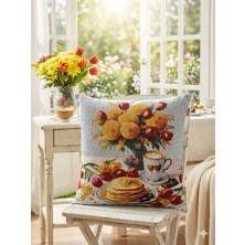 Believe BELİEVE PANKEK ŞÖLENİ JAKARLI DOKUMA GOBLEN DEKORATİF KIRLENT 45*45