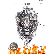 Trakya Tattoo 1-2 Hafta Kalıcı Minimal Aslan Geçici Dövme Q-153