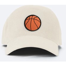 Jantifox Unisex, 100% Koton, Tasarlanabilir ve Ayarlanabilir Bej Şapka : Basketbol Patchli