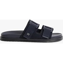Tommy Hilfiger Th Erkek Mix Süet Tokalı Sandalet