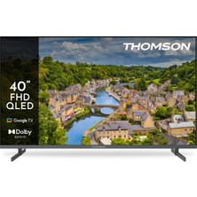 Thomson 40" 102 Ekran FHD Uydu Alıcılı Google Smart QLED TV 40FQG3S15K