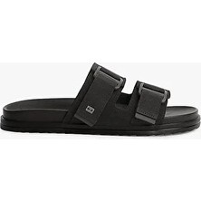 Tommy Hilfiger Th Erkek Mix Süet Tokalı Sandalet