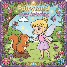 M&H Coloring Fairyland - 21X21 cm Boyama Kitabı, Çocuk ve Yetişkinler Için