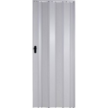 Sarpaş Akordiyon Kapı  67X204 Akçaağaç Camsız Kalın Kapı Katlanır Akordeon Pvc Anahtar Kilitli
