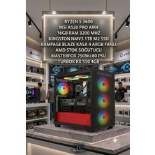 Teknovars Ryzen 5 3600 Msı A520 16GB Ram 1tb M2 SSD Rx 550 4gb Oem Paket