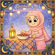 M&H Coloring Ramadan Girl - 21X21 cm Boyama Kitabı, Çocuk ve Yetişkinler Için